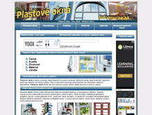 Tablet Screenshot of plastove-okna.informujsa.sk